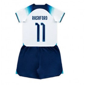 Baby Fußballbekleidung England Marcus Rashford #11 Heimtrikot WM 2022 Kurzarm (+ kurze hosen)